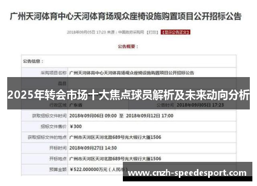 2025年转会市场十大焦点球员解析及未来动向分析
